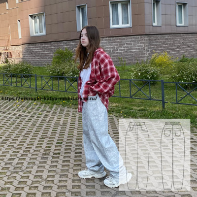 Выкройка джинс BAGGY