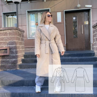 Женское утепленное пальто CLASSIC (выкройка)