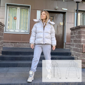 Женский пуховик SHINE (выкройка)