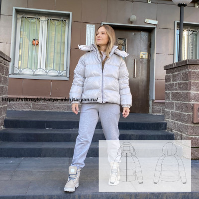 Женский пуховик SHINE (выкройка)