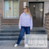 Женский бомбер-рубашка DRIP (выкройка)